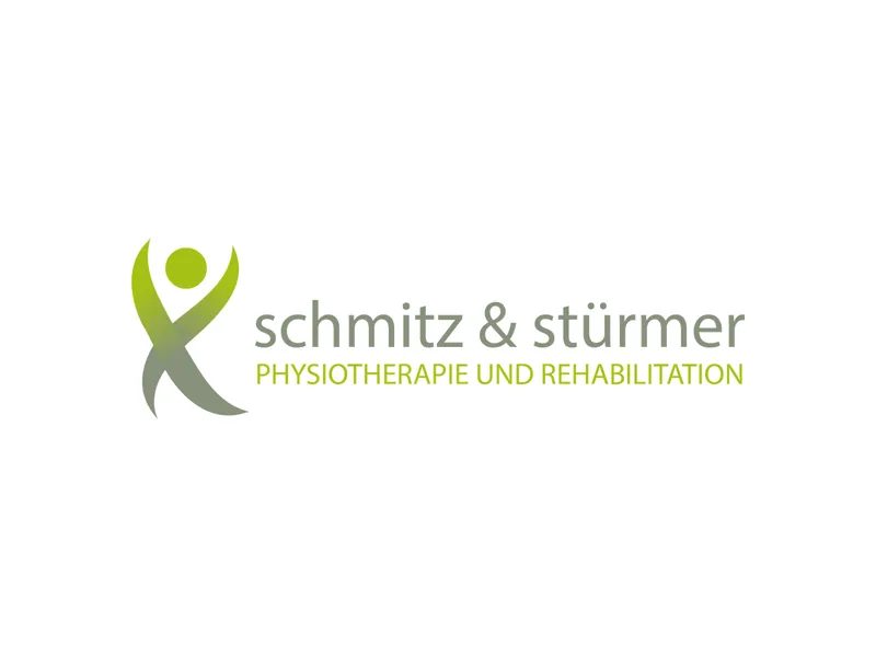 Logo der Physiotherapie Schmitz & Stürmer in Grün auf Weiß