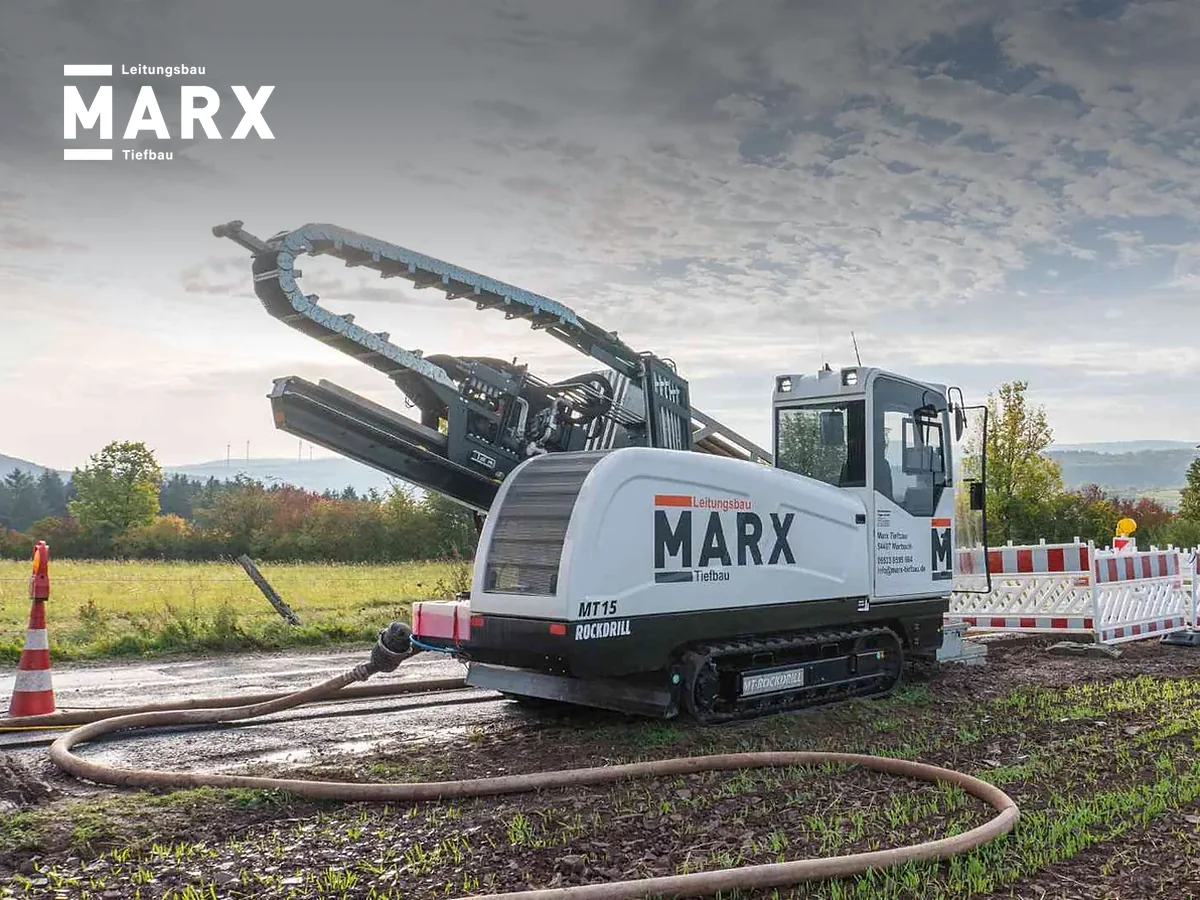 Baumaschine der Marx Tiefbau