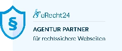 Siegel eRecht24 Agentur-Partner für rechtssichere Webseiten