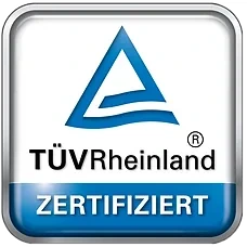TÜV Rheinland zertifiziert