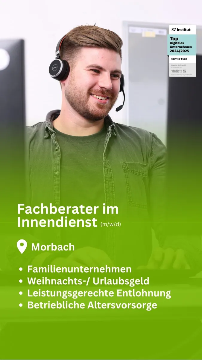 Stellenanzeige von Servicebund Mettler für Fachberater im Innendienst, gestaltet von BOHR MEDIA