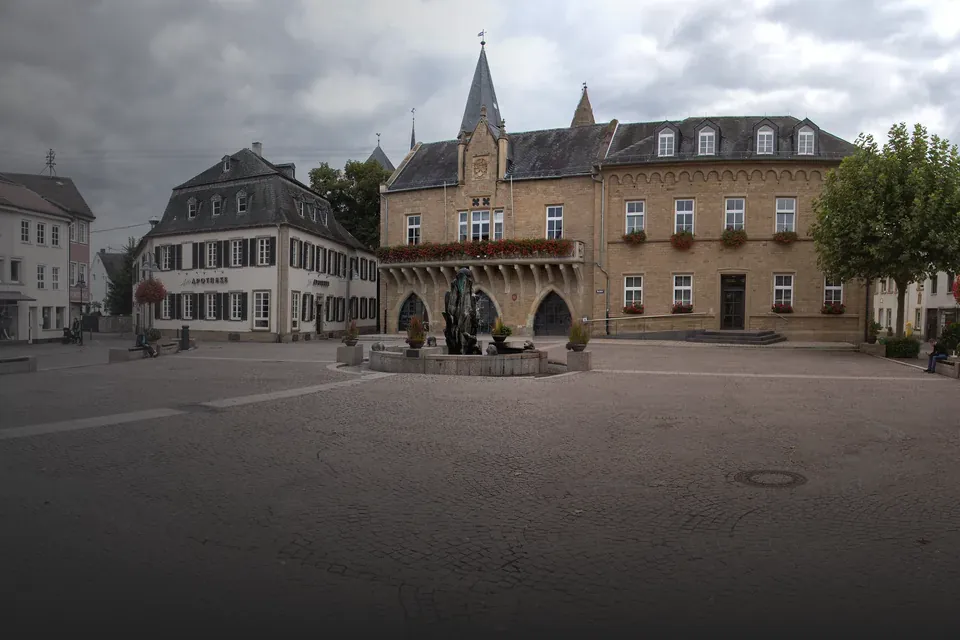 Marktplatz mit Rathaus in Bad Sobernheim