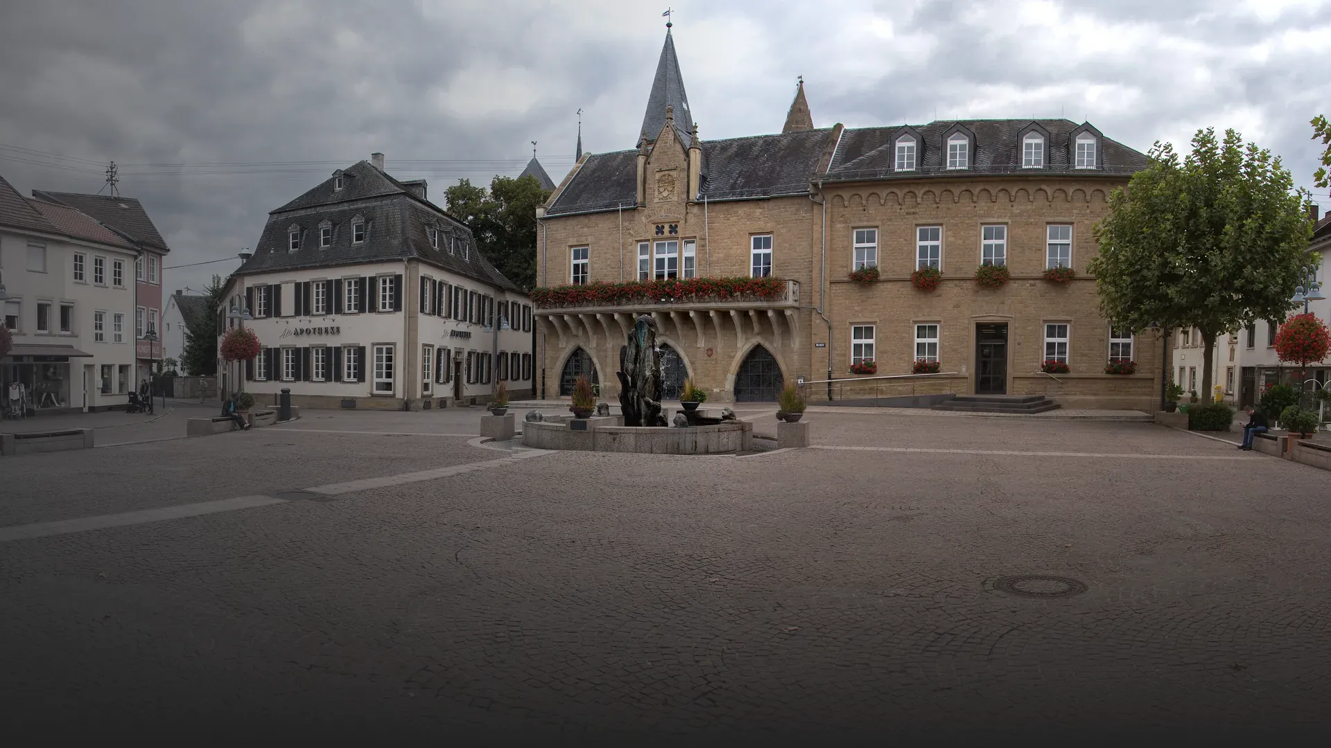 Marktplatz mit Rathaus in Bad Sobernheim